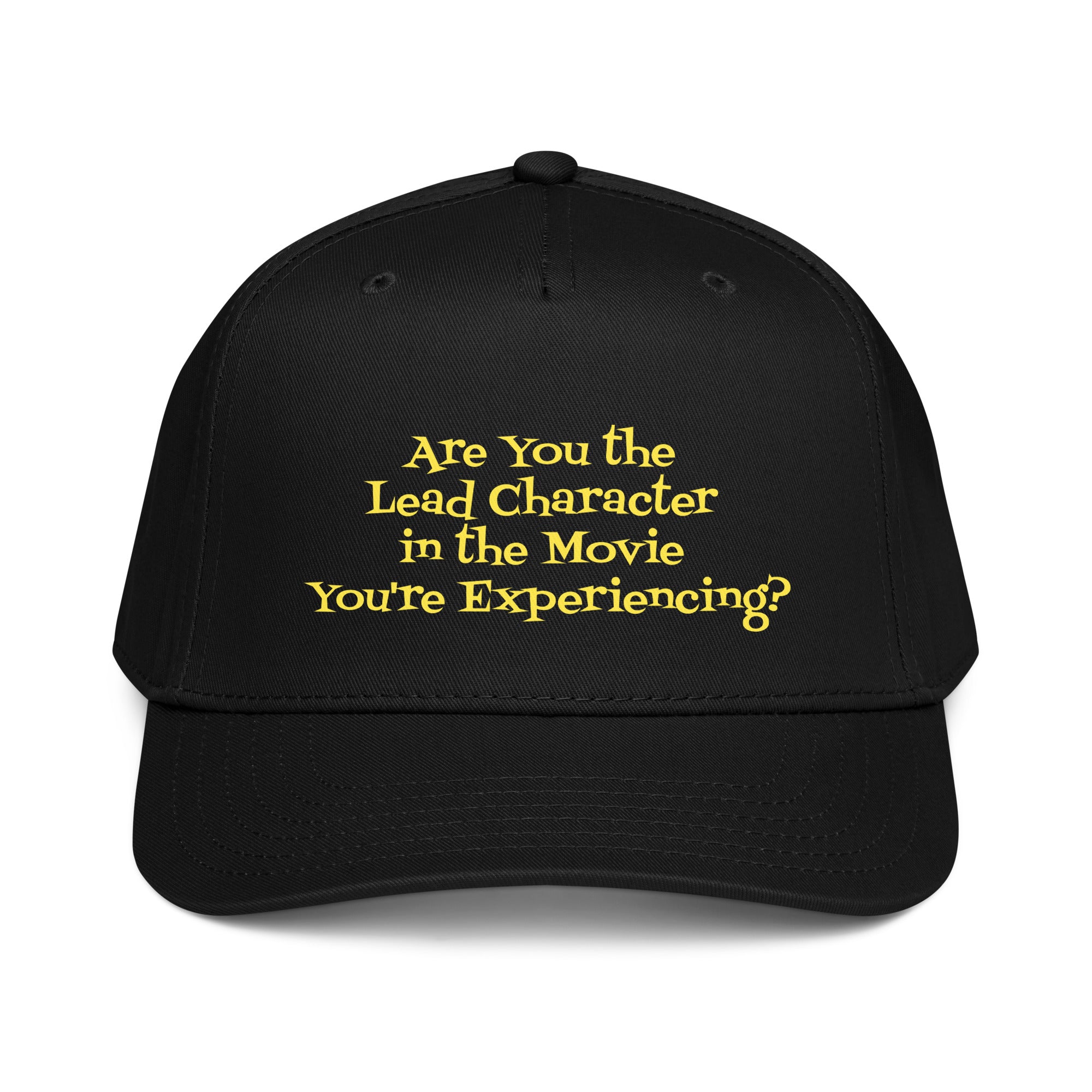 Are You The Lead graphic 5 panel cap front view