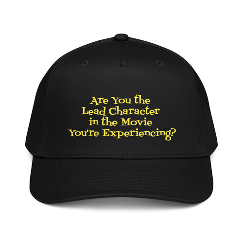 Are You The Lead graphic 5 panel cap front view