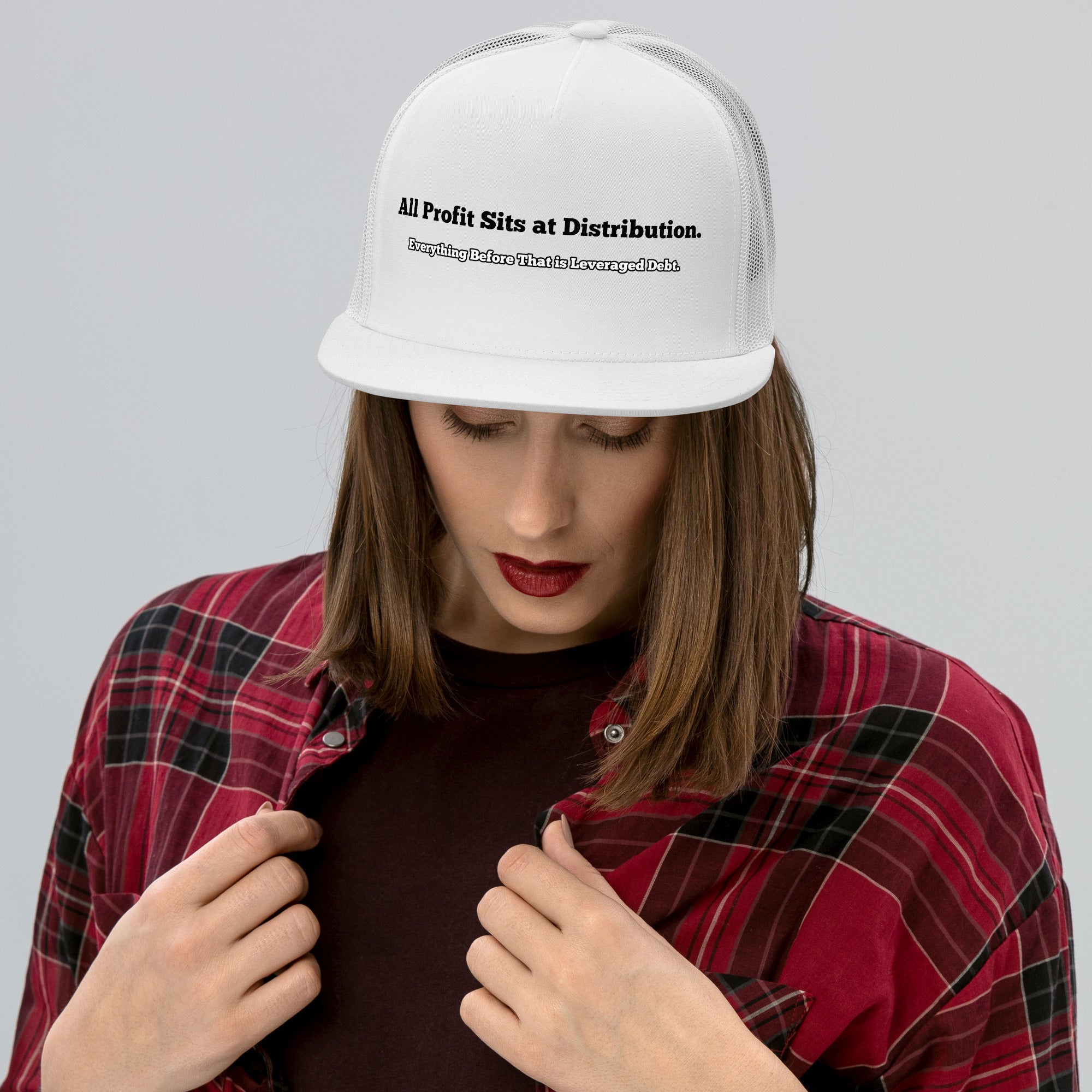 Graphic statement cap Where is the Profit design