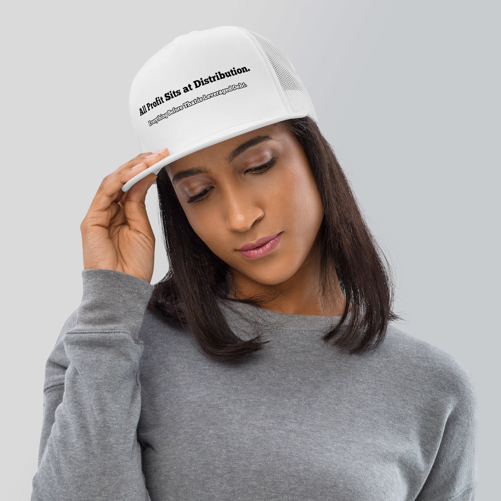 Graphic statement cap Where is the Profit design