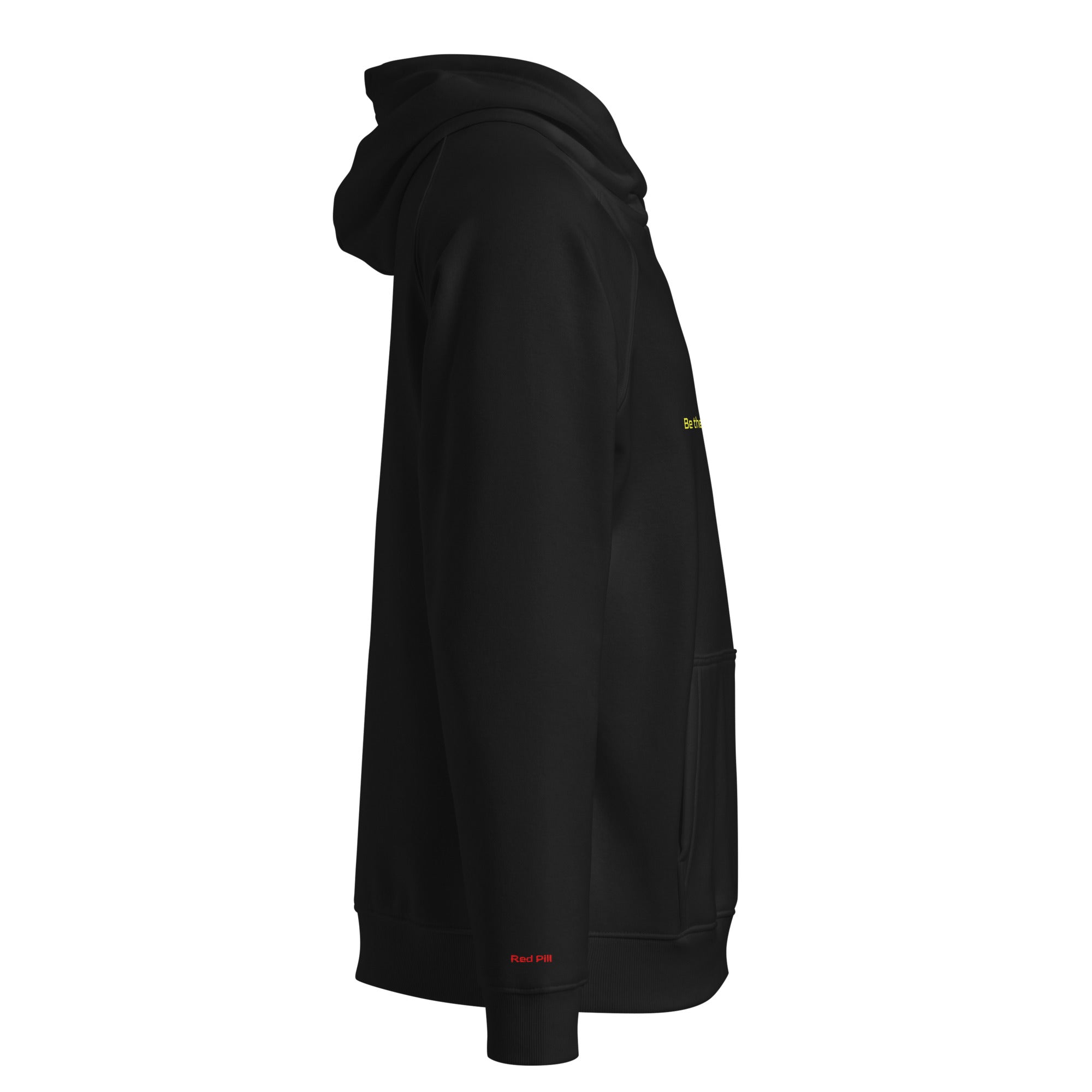 Graphic sustainable hoodie Be the Glitch design