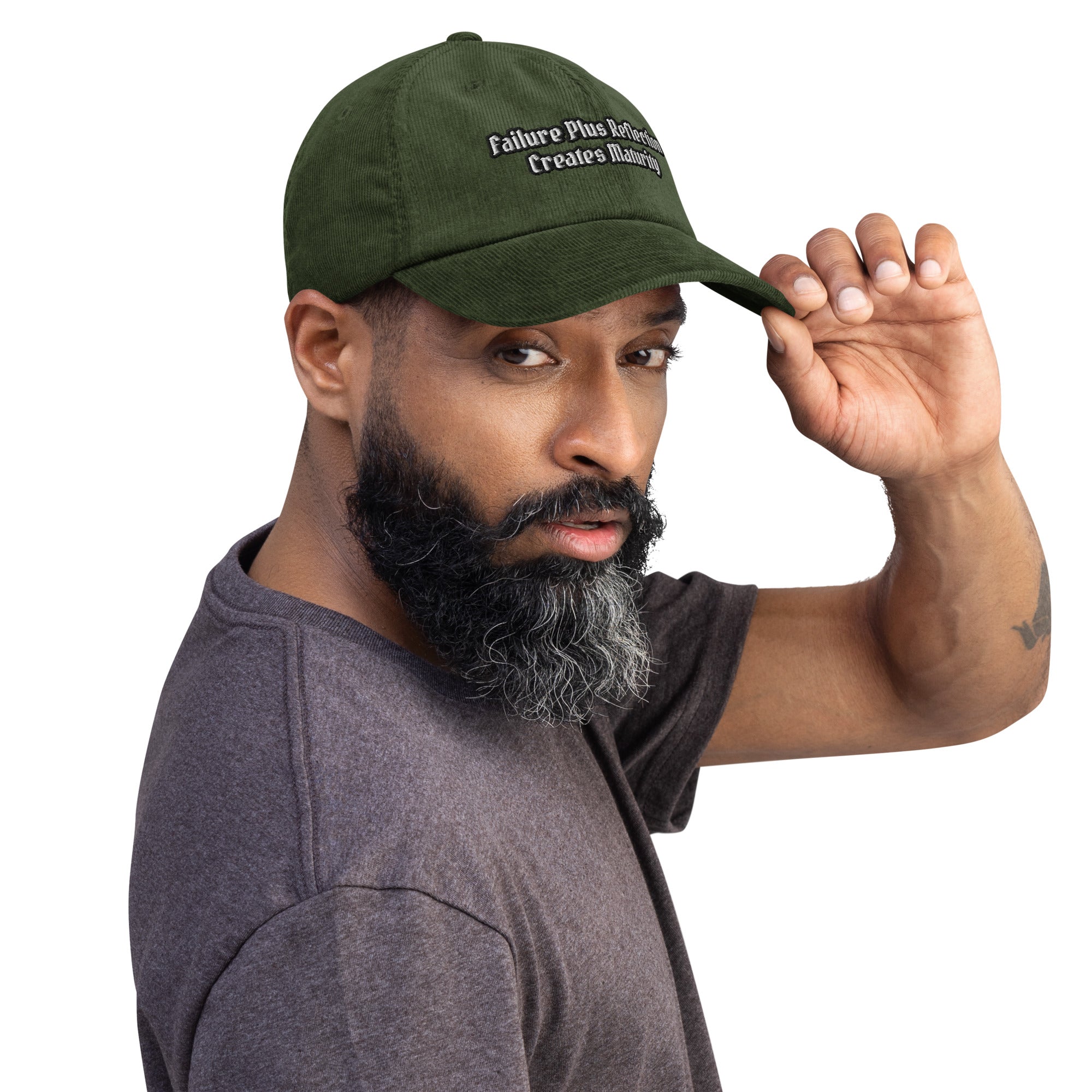 Failure Plus Corduroy Hat — Dark Olive, 100% Cotton Corduroy