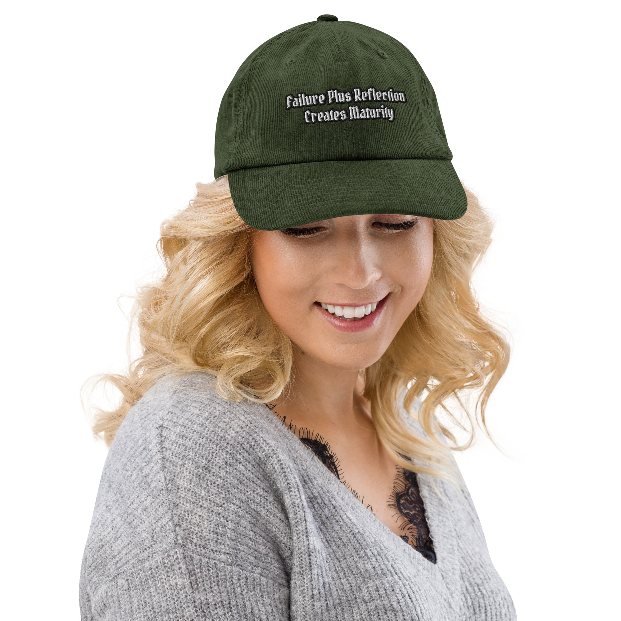 Failure Plus Corduroy Hat — Dark Olive, 100% Cotton Corduroy