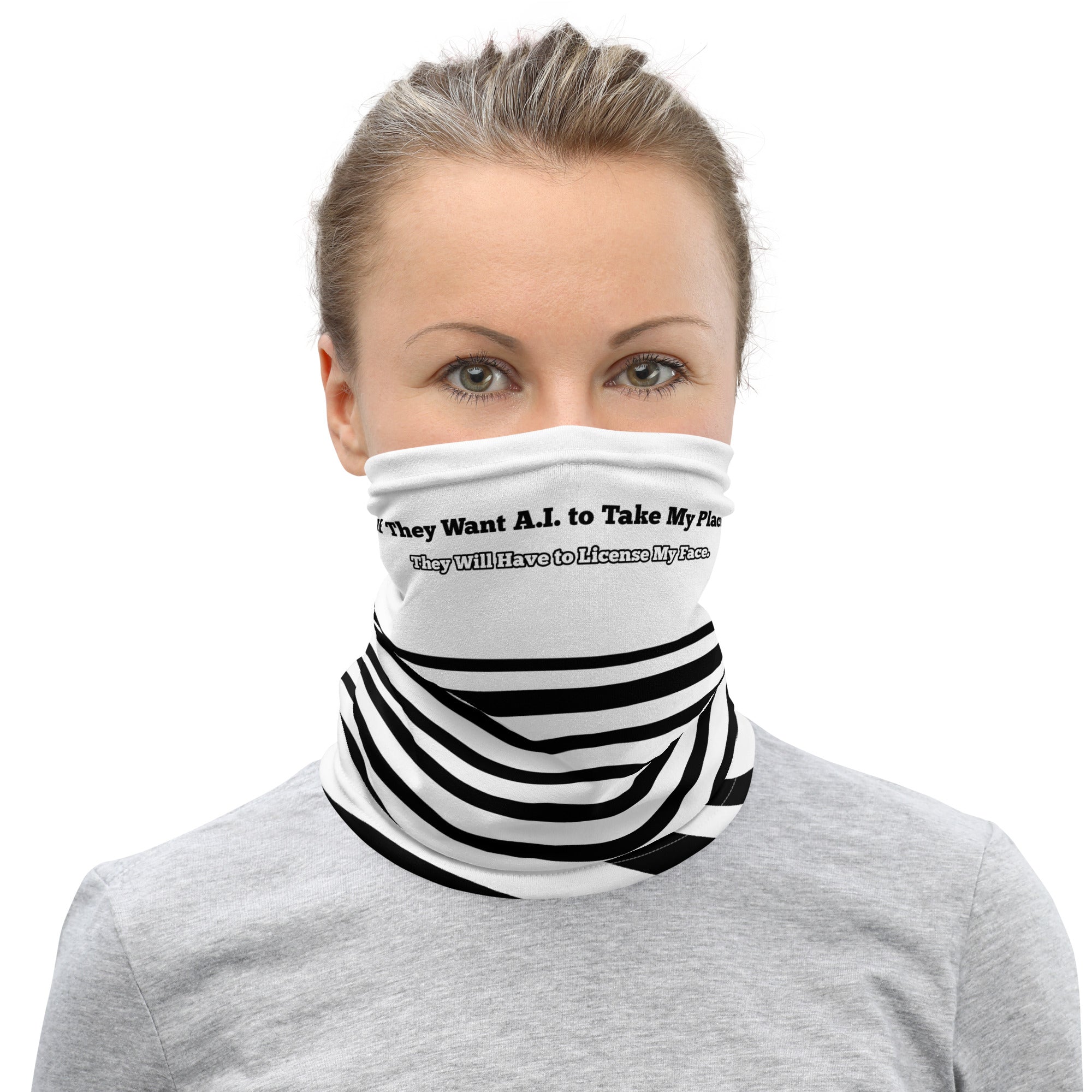 License My Face bandana and headband accessory