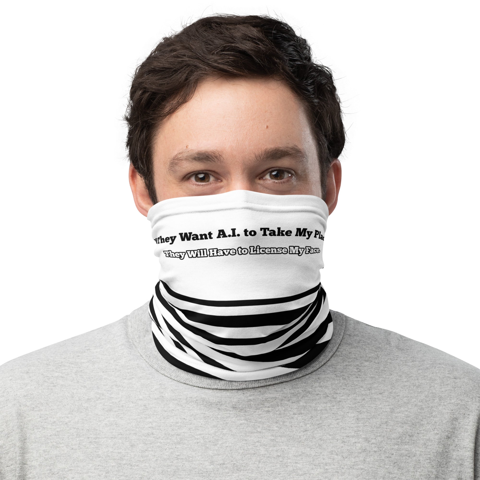 License My Face bandana and headband accessory