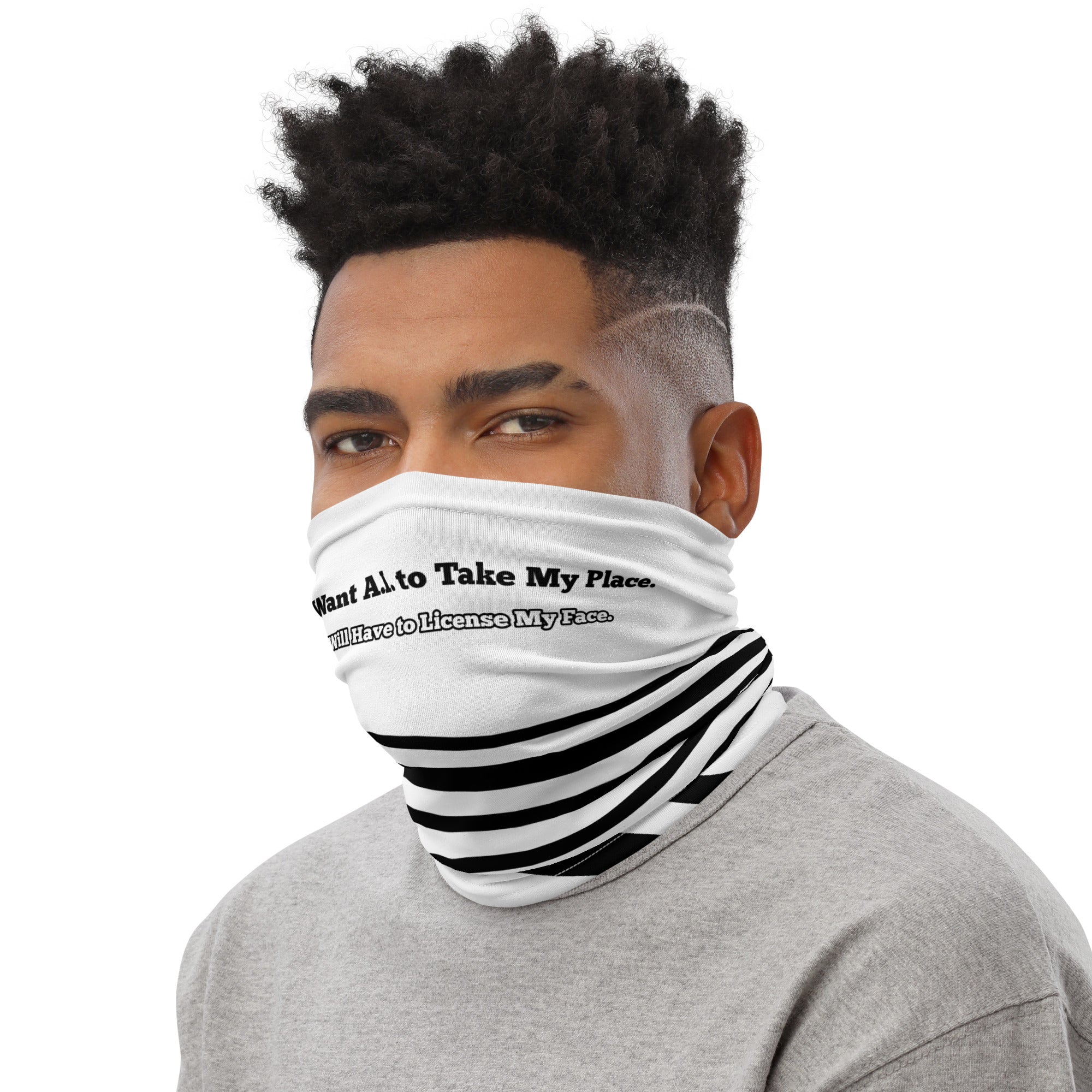 License My Face bandana and headband accessory