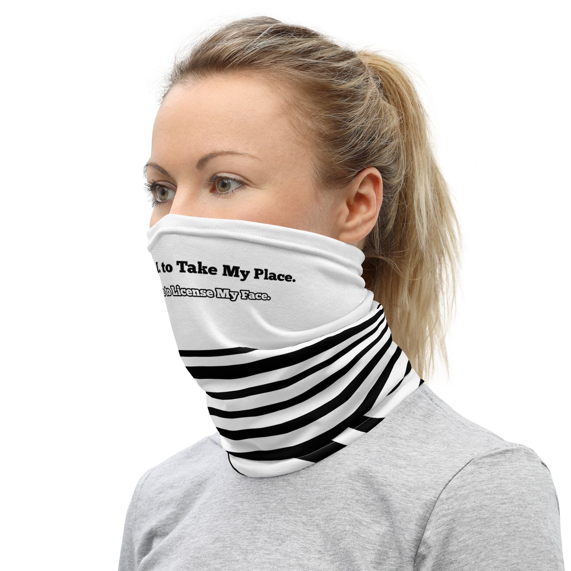 License My Face bandana and headband accessory