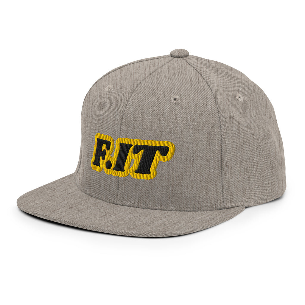 "F.IT" flat brim snapback