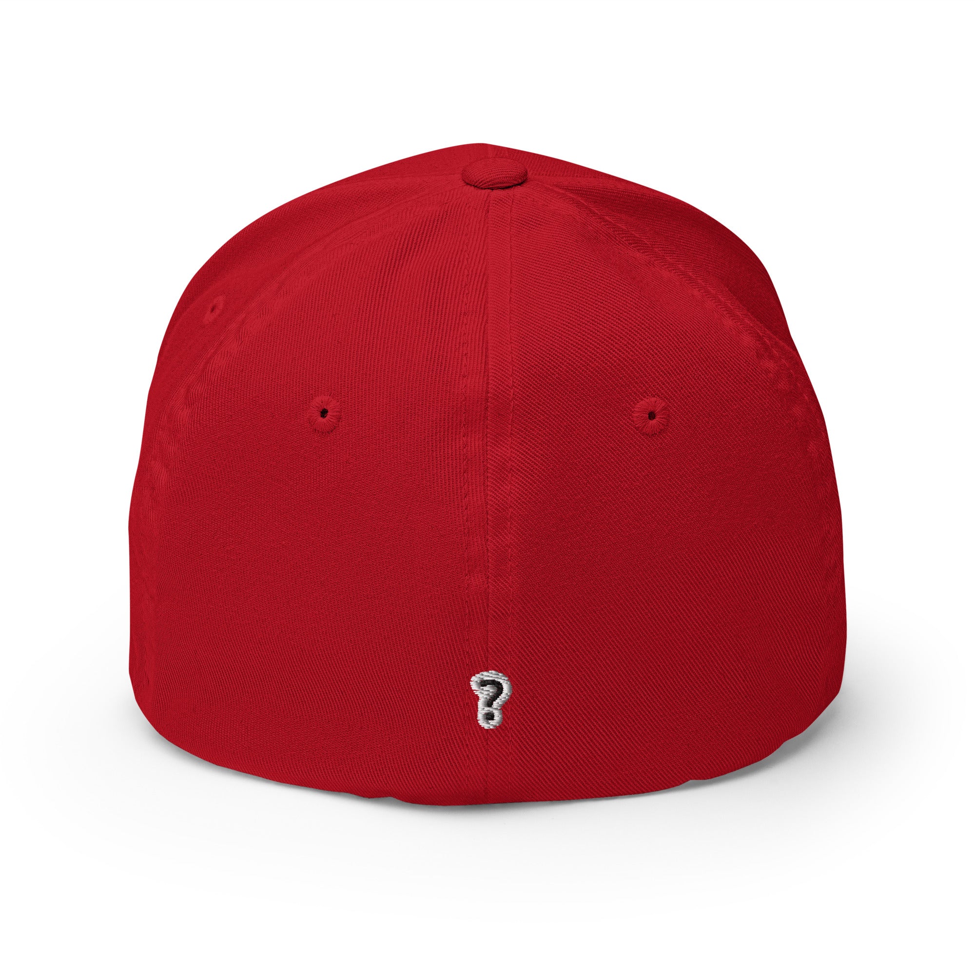 Start Asking Better Questions cap, back view showing closed back and elastic stretch band