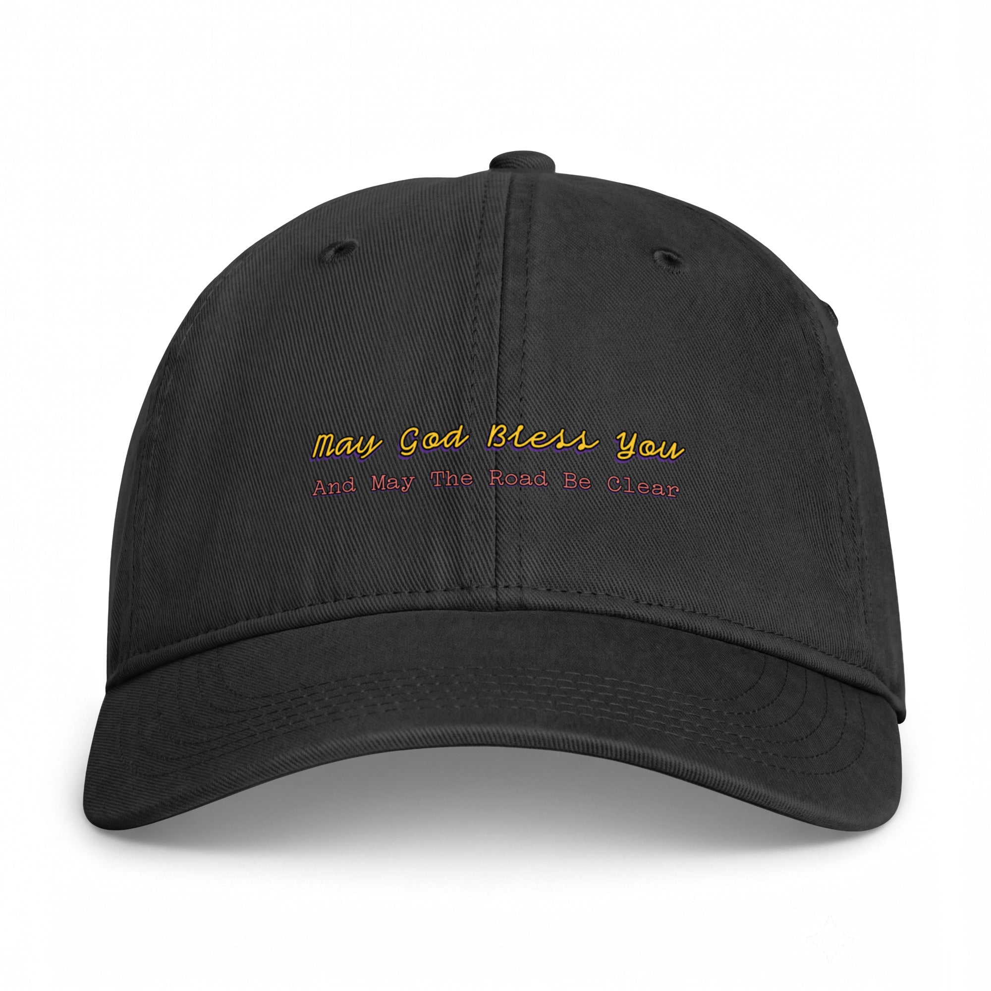 "May God Bless You And May The Road Be Clear" coastal washed cap 