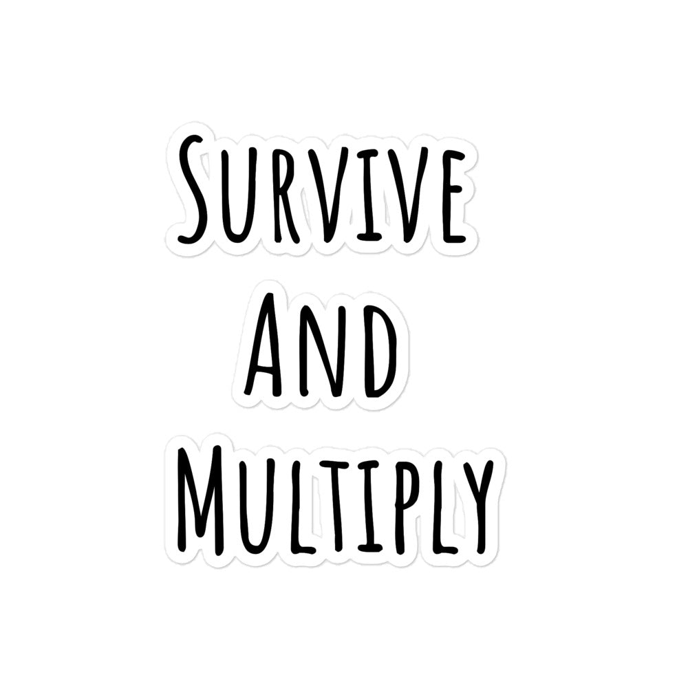 Meaning of Life vinyl sticker design