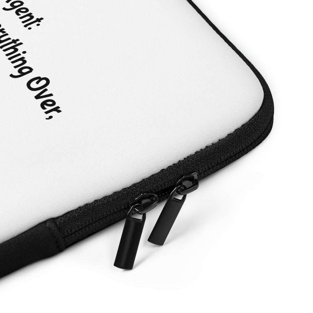 A.I. Talk laptop sleeve neoprene protective case front view