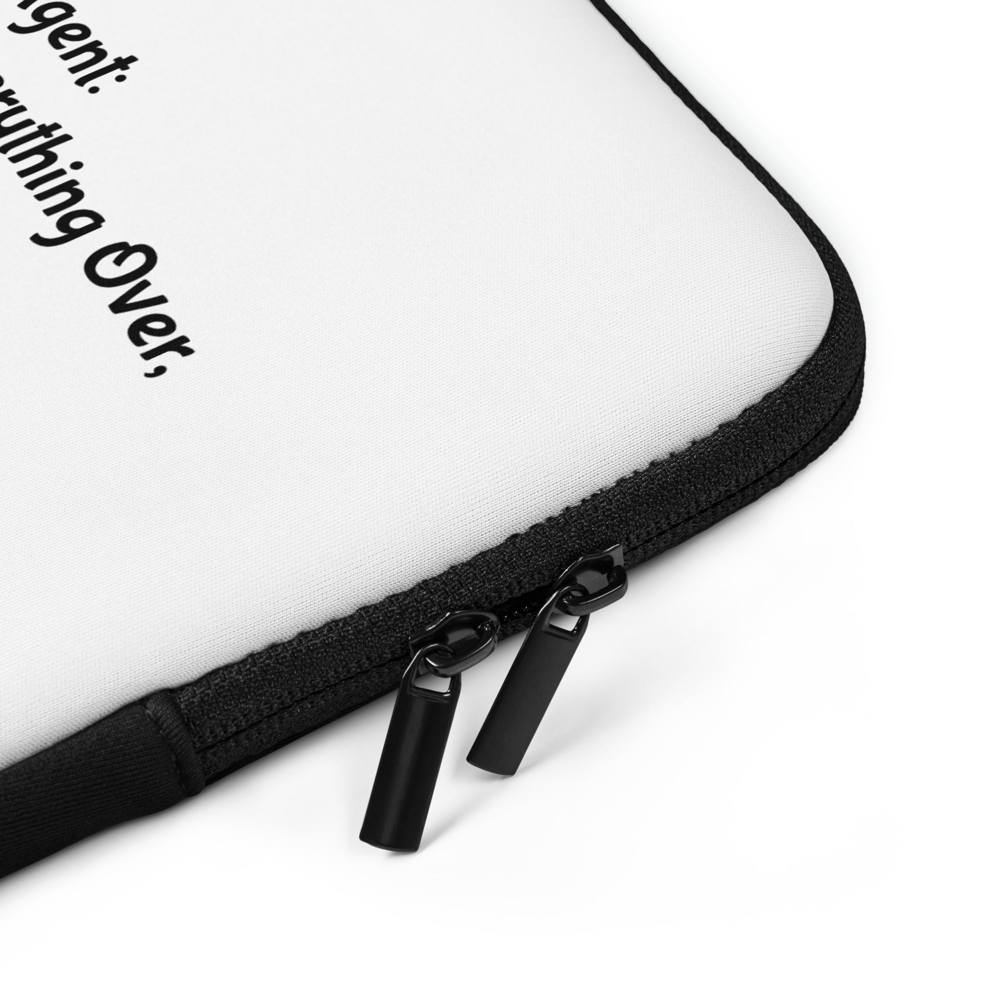 A.I. Talk laptop sleeve neoprene protective case front view