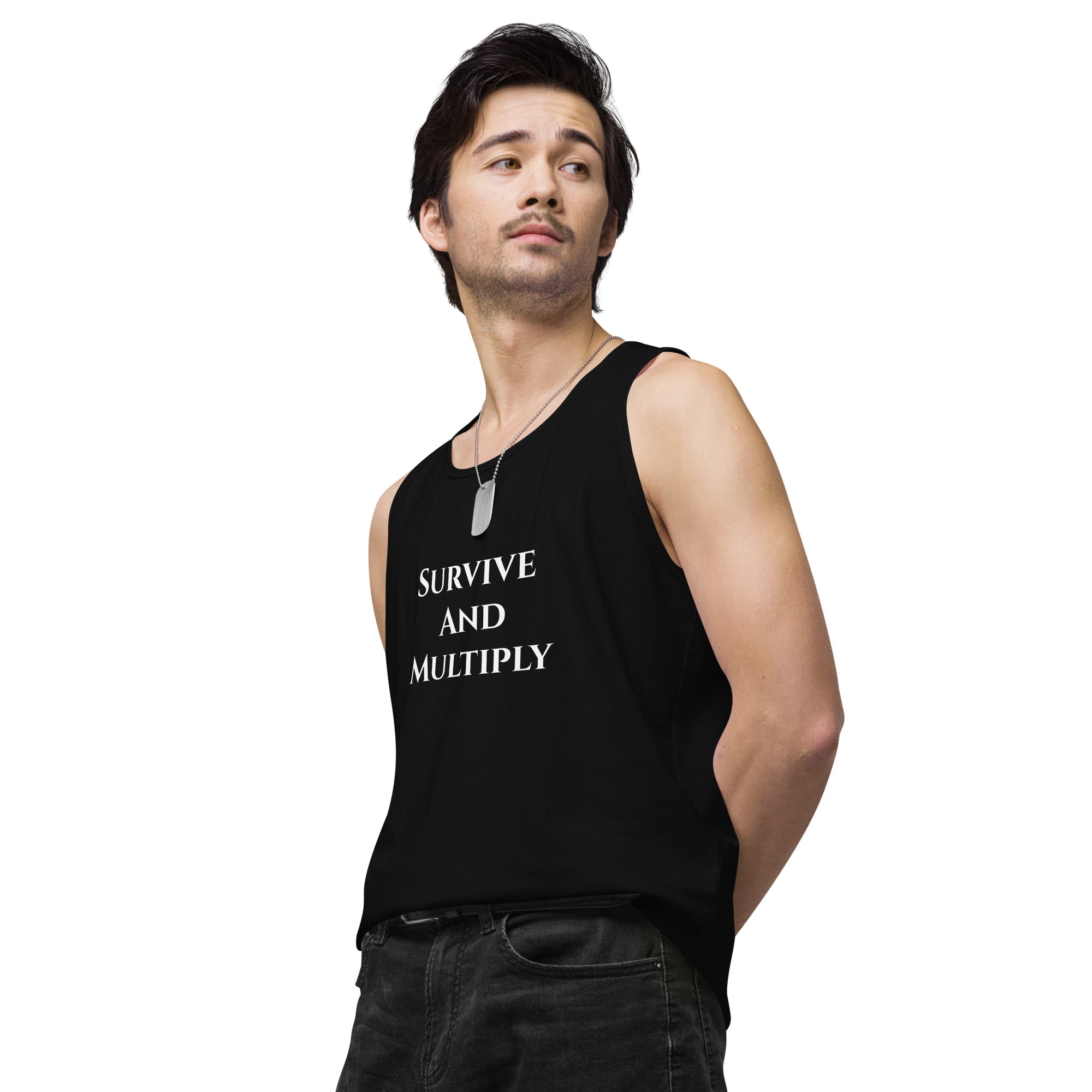 Meaning of Life graphic sleeveless shirt