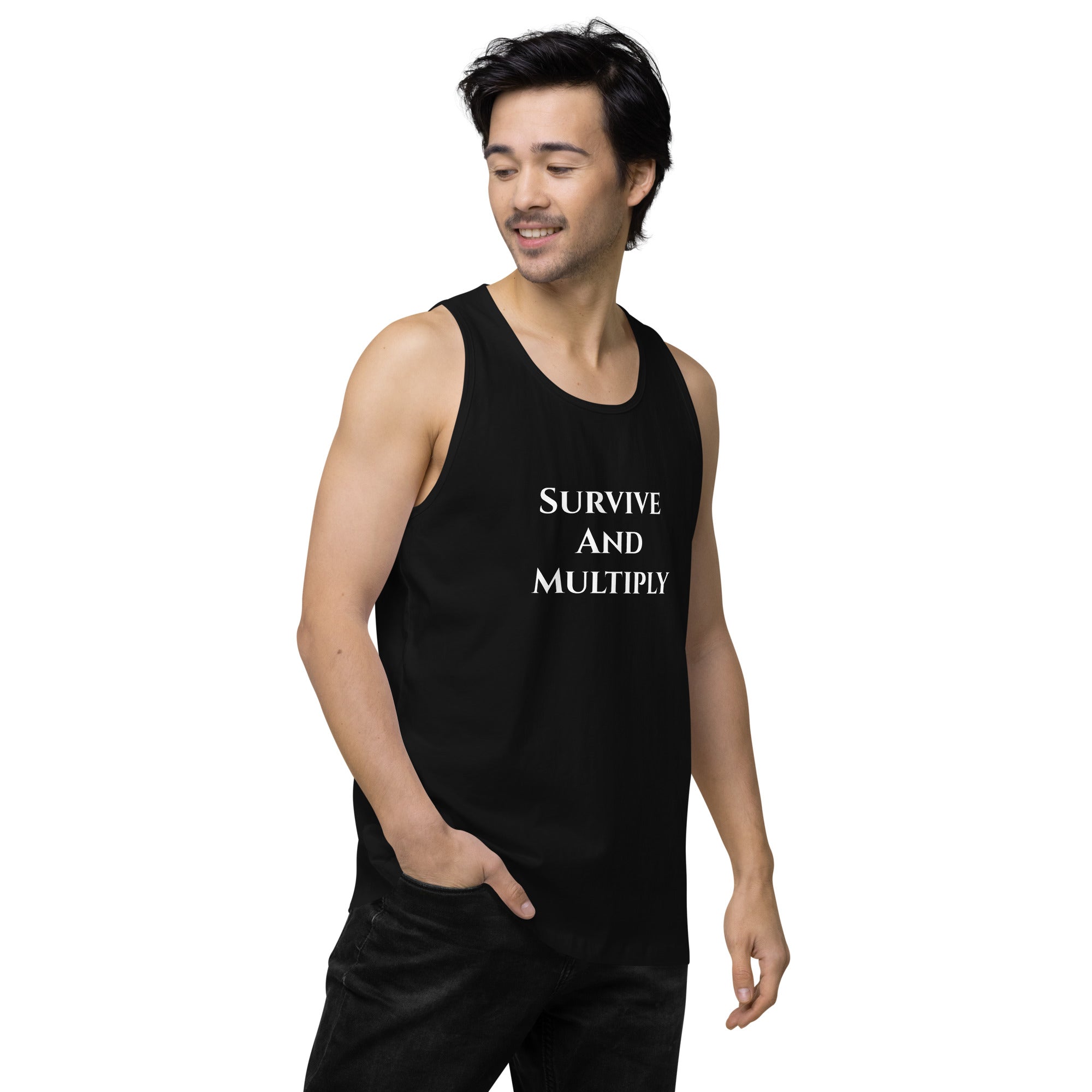 Meaning of Life graphic sleeveless shirt