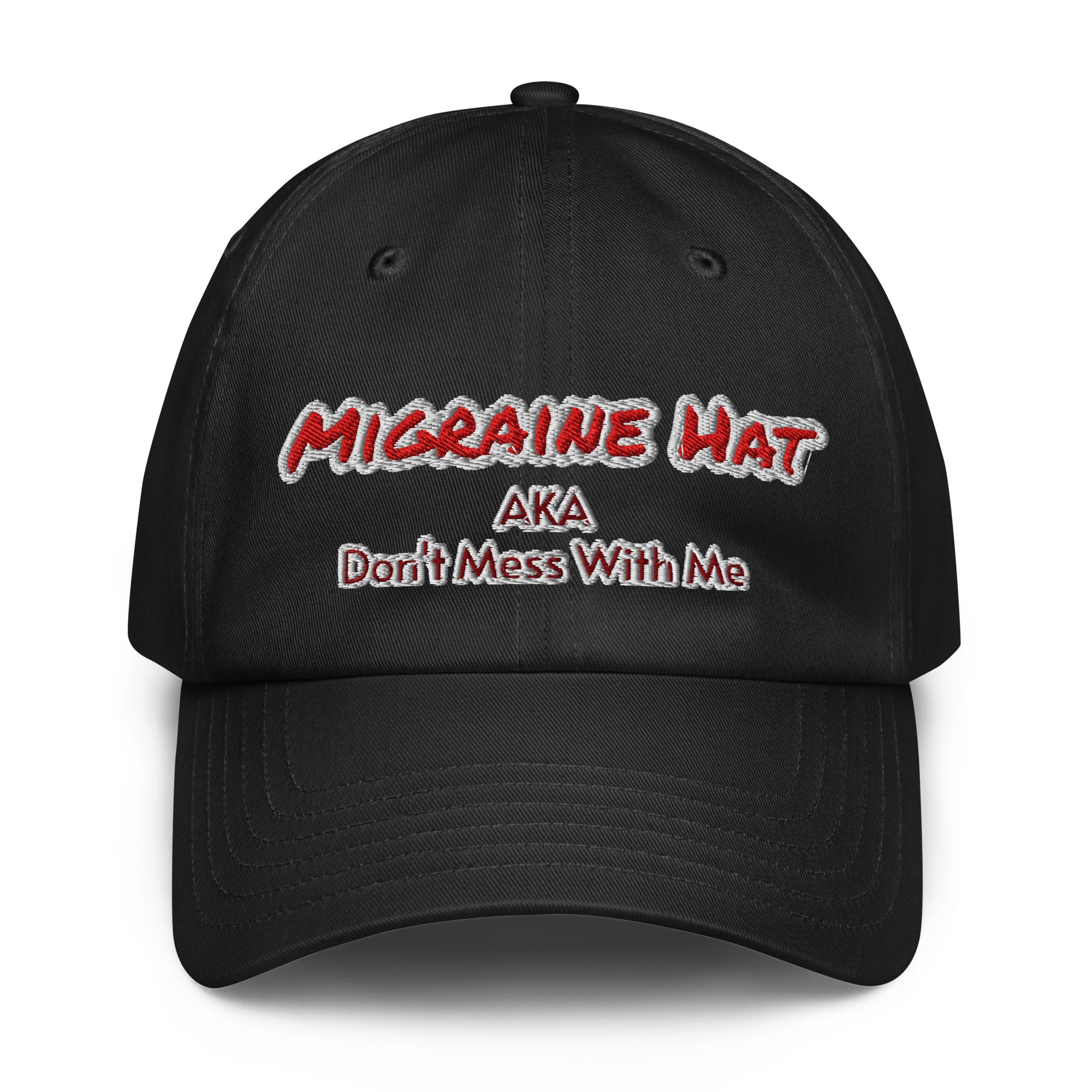 Graphic performance cap Migraine design