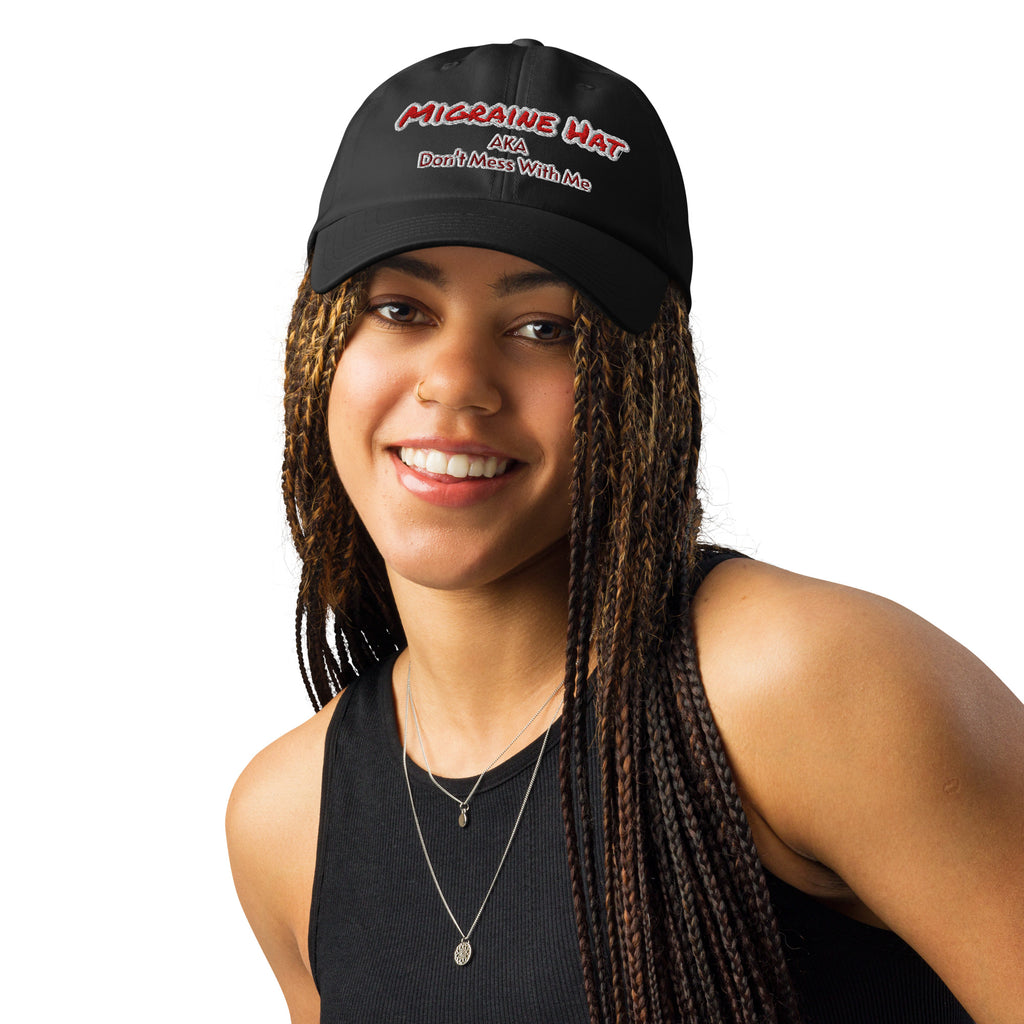 Graphic performance cap Migraine design