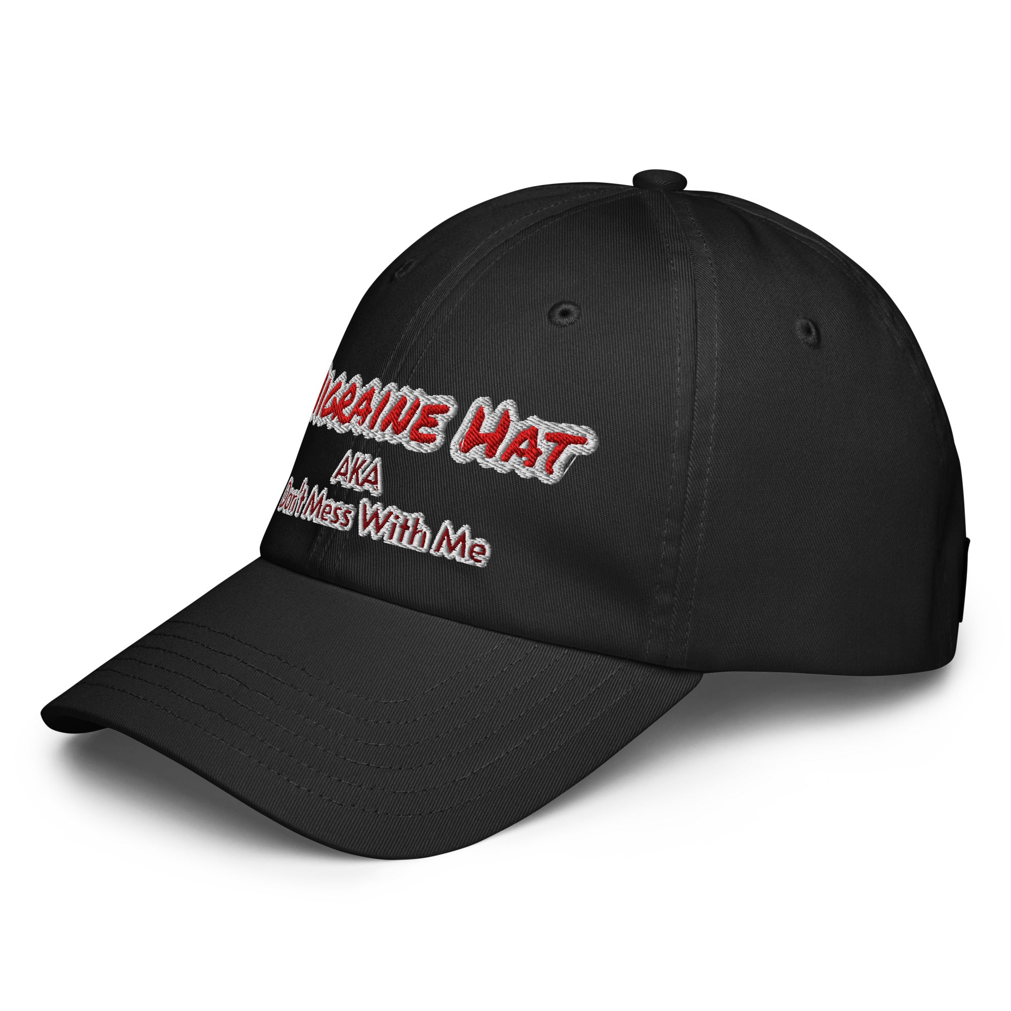 Graphic performance cap Migraine design