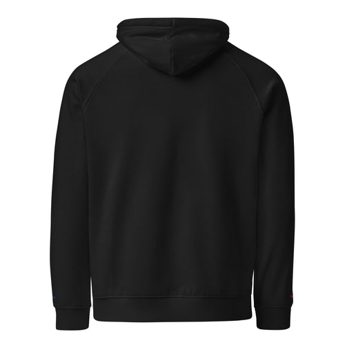 Graphic sustainable hoodie Be the Glitch design