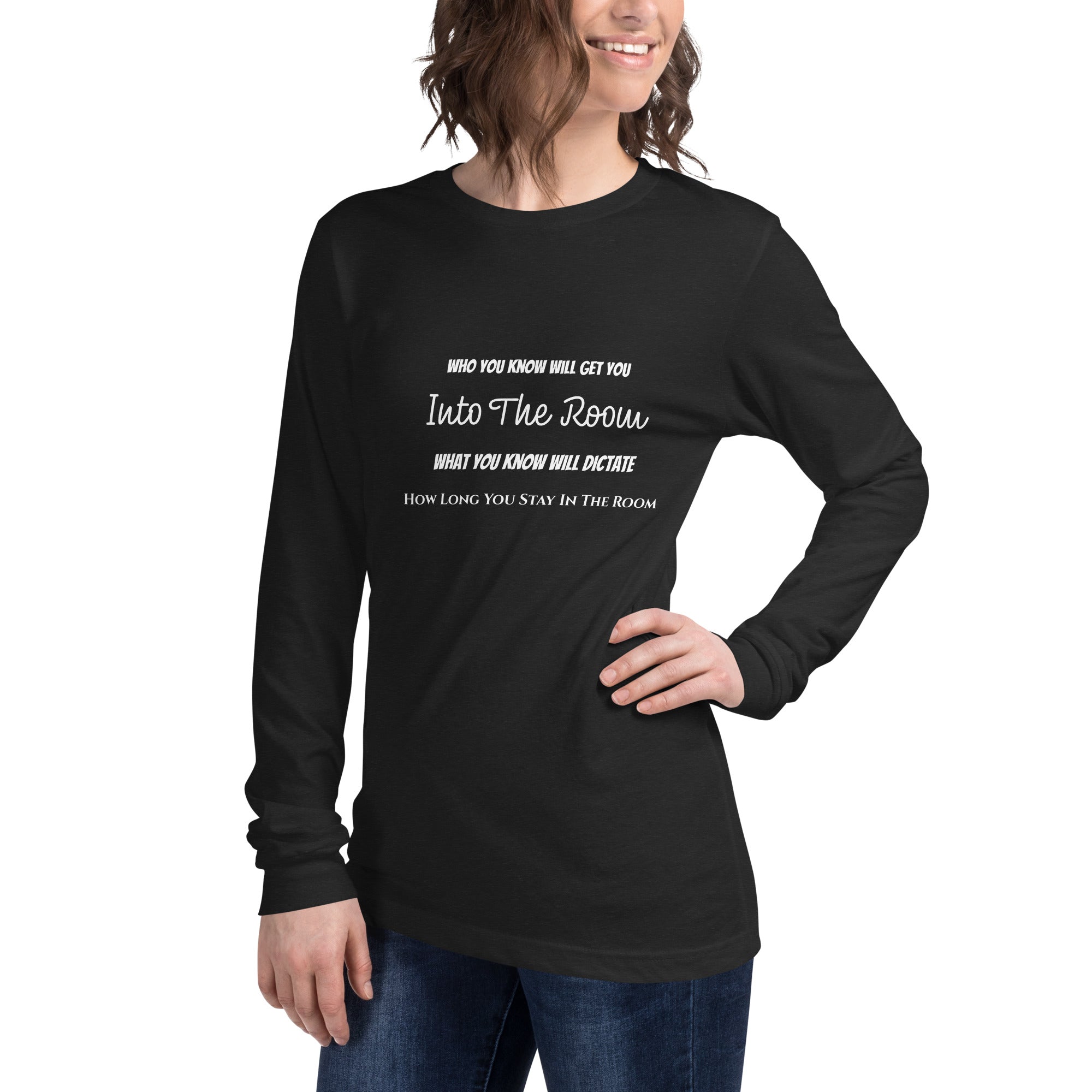Graphic long sleeve shirt Networking Core Thesis design