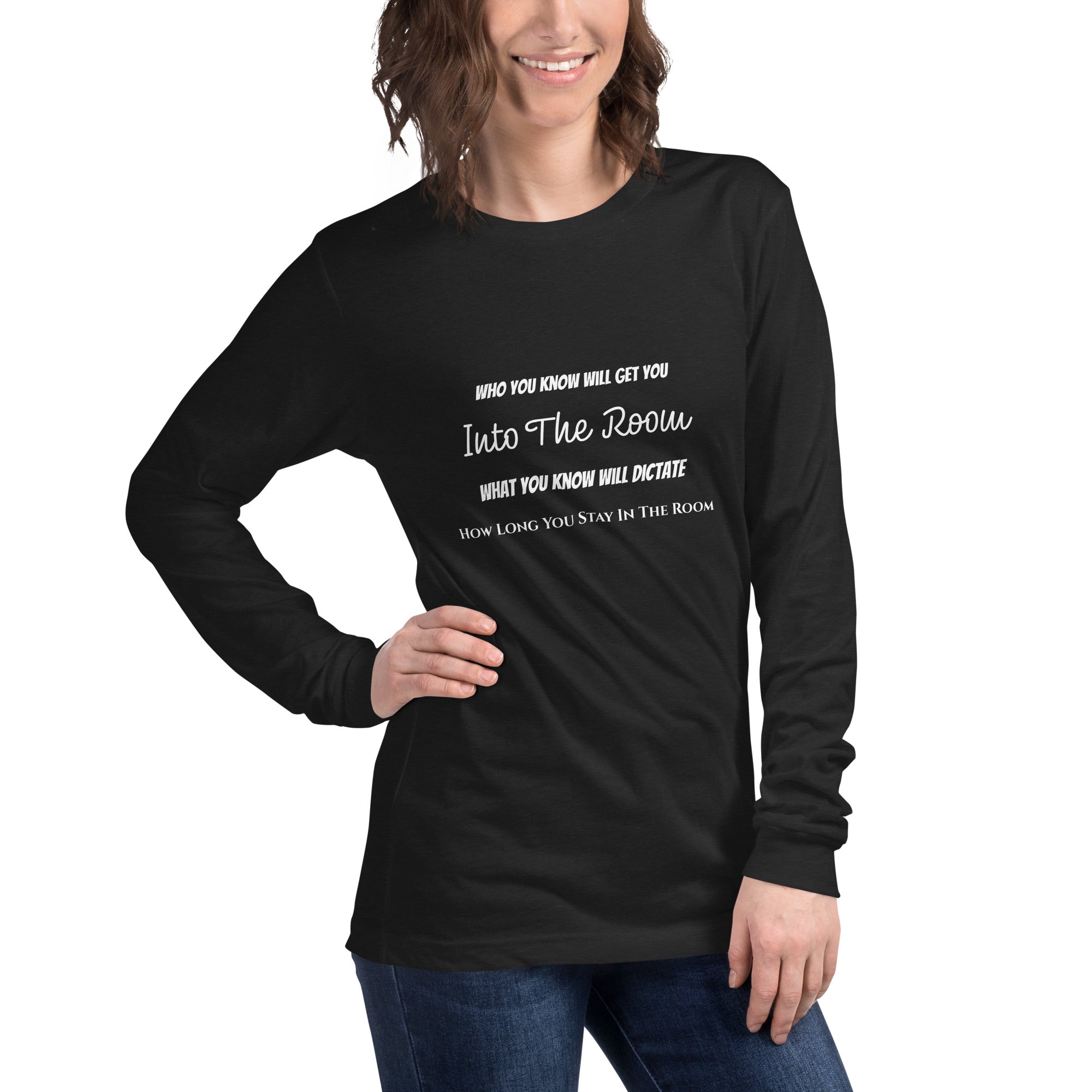 Graphic long sleeve shirt Networking Core Thesis design